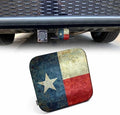 Texas Flag Trailer Hitch Tube Cover Plug Cap, Grunge The Lone Star American by Beabes