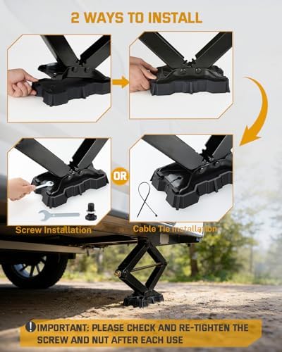 RV Stabilizer Jack Pads for 8.75"-9.5" Length Scissor Jack, 4 Packs - Image 6