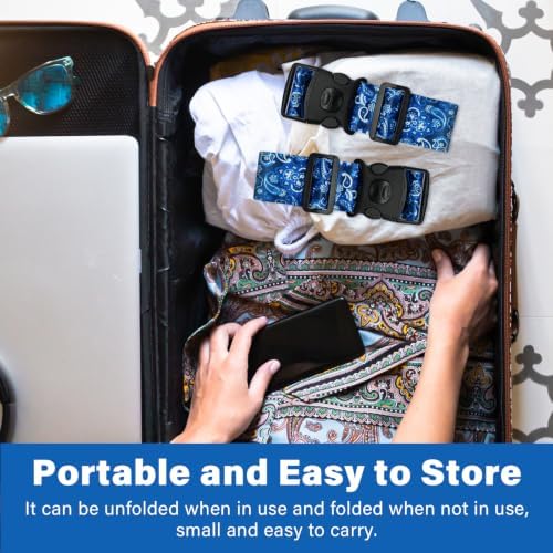 Luggage Straps for Suitcases, Travel Adjustable Belt - Image 7