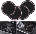 4 Pack Car Coasters, Universal Vehicle Bling Car Coaster, Cute Rhinestone by COCASES