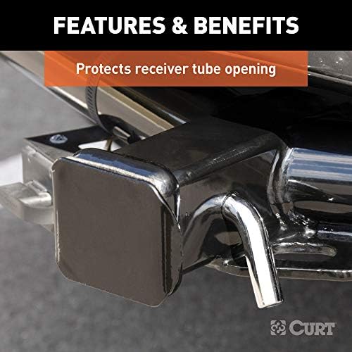 CURT 22181 Black Plastic Trailer Hitch Cover, Fits 2-Inch Receiver - Image 4
