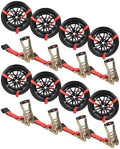 Mytee Products 8 Pack 2" x 120" Car Tie Down Straps by MyteeProducts