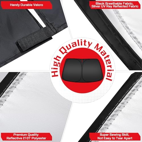 ARISMOTOR Windshield Sun Shade for Kia EV6 2022-2025 2026 - Image 5