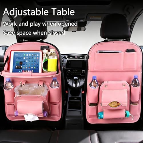 Car Seat Organizer, Storage Bag and Tray Rack, Trash Storage - Image 3