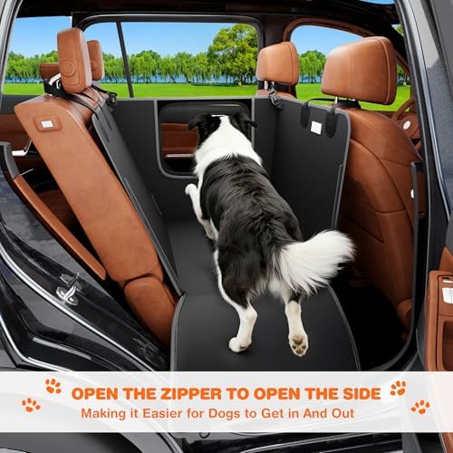 njnj Half Dog Car Seat Cover for Back Seat - Image 7