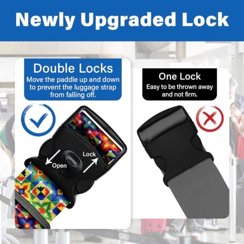 Luggage Straps for Suitcases, Travel Adjustable Belt - Image 3