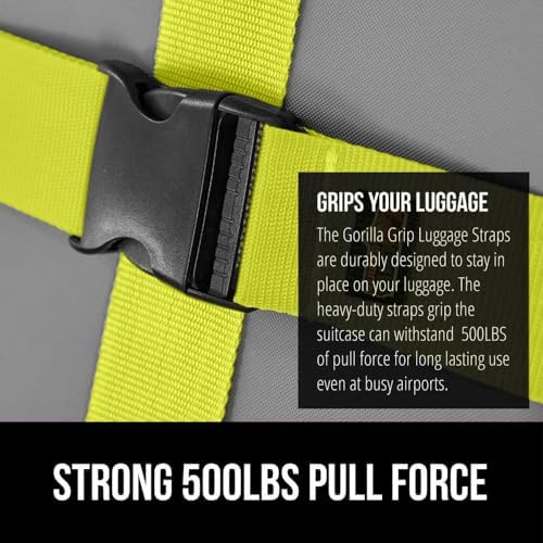 GORILLA GRIP Heavy Duty Luggage Straps - Image 3