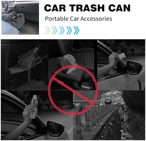 Homelove Car Trash Can, Leak-Proof Waterproof Trash Bin Collapsible Portable - Image 2