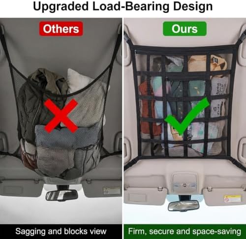 Car Ceiling Cargo Net, Versatile Storage Solution - Image 6