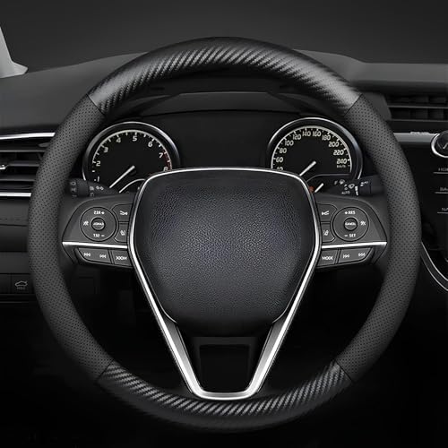 Steering Wheel Cover 14.5"-15", Heavy-Duty, Non-Folding Packaging by Mihecor