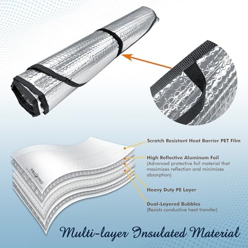 Front Windshield Sunshade Custom Fit - Image 5