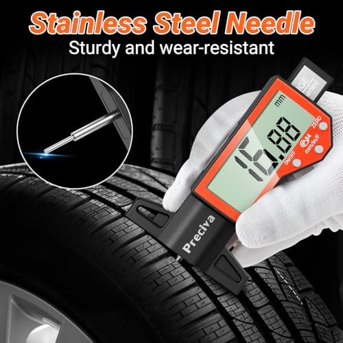 Preciva Tire Tread Depth Gauge, Digital Tire Depth Gauge - Image 4