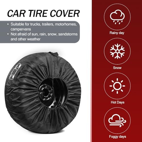 Pack-1 Car Spare Tire Cover, Adjustable Perfect Wrapping Cover - Image 4