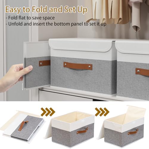 Yawinhe Collapsible Storage Bins, 13.0x9.0x7.9in - Image 6