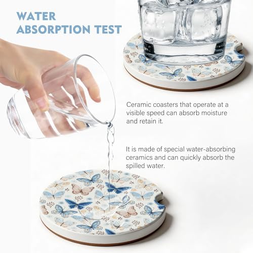 2 Pack Car Coasters for Cup Holders, Cute Car Accessories Interior - Image 3