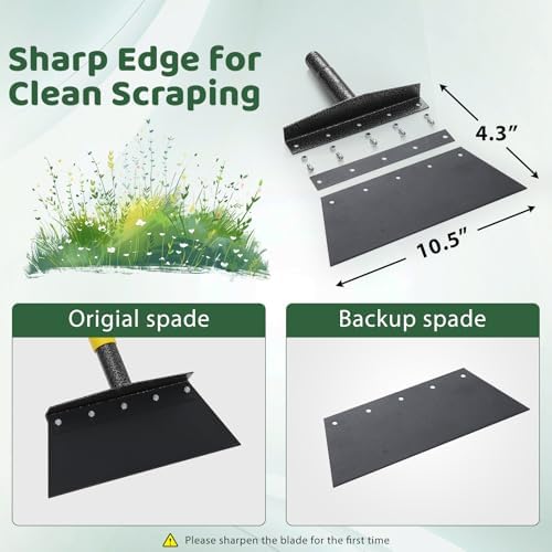 Ice Scraper, Snow Shovel, 2 Spades, Heavy Duty Floor Scrapers - Image 2