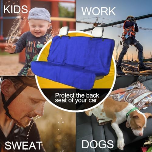 Back Seat Cover for Car Trucks Van SUV Jeep, Waterproof Rear Bench Towel Seat - Image 6