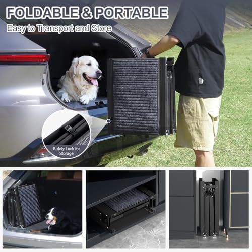 Dog Ramp for Car 71" L × 17.2" W, Extra-Long Foldable Ramp - Image 4