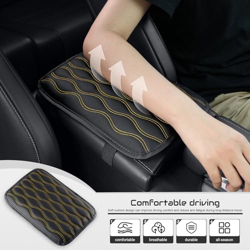 Amiss Auto Center Console Pad, Universal Waterproof Armrest Seat Box Cover - Image 6
