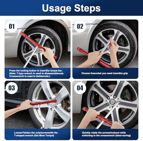 Universal 4 Way Lug Wrench - Image 7