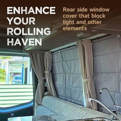 Living in a Bubble Insulated Blackout Rear Left Side Window Cover - Image 3