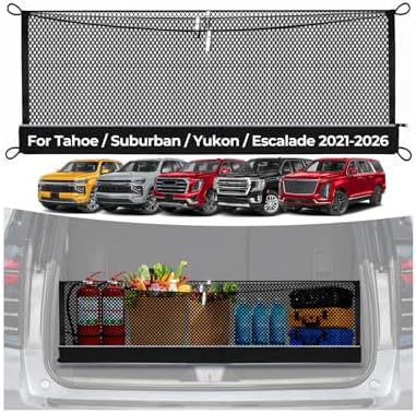 3-Layer Cargo Net for Tahoe/Suburban/Yukon/Yukon XL/Escalade 2021-2026 Nets by MakeLifeBetter