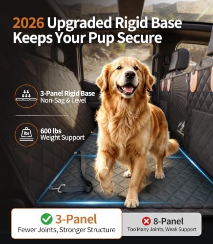 2026 Hard Bottom Dog Seat Cover, Back Seat Extender - Image 2