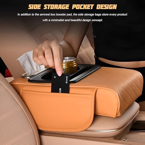 Zpana 4 in 1 Car Center Console Armrest Pillow, Memory Foam - Image 4
