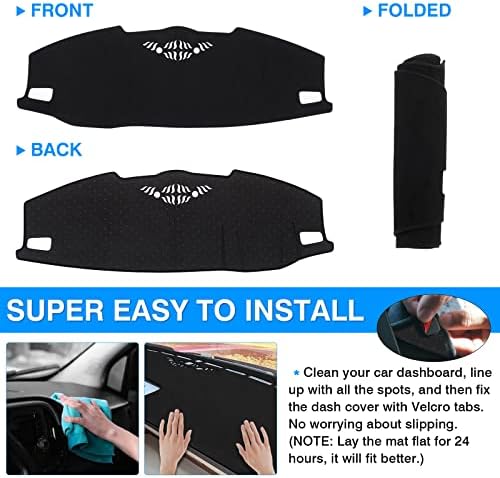 Autorder Dashboard Cover Mat for Jeep Grand Cherokee L 2021 2022 2023 2024 2025 - Image 5