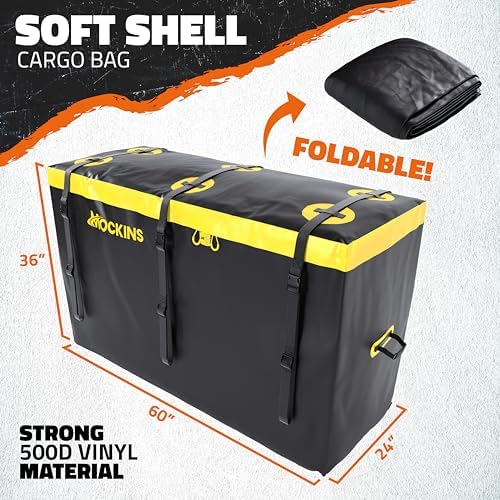 Mockins XL 30 CuFt All-Weather Trailer Hitch Cargo Carrier Bag 60"x24"x36" - Image 4