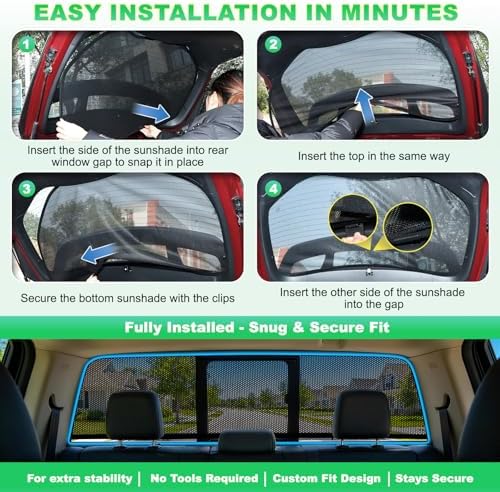 F150 Window Shades 2015-2020, Rear Window Mesh - Image 6