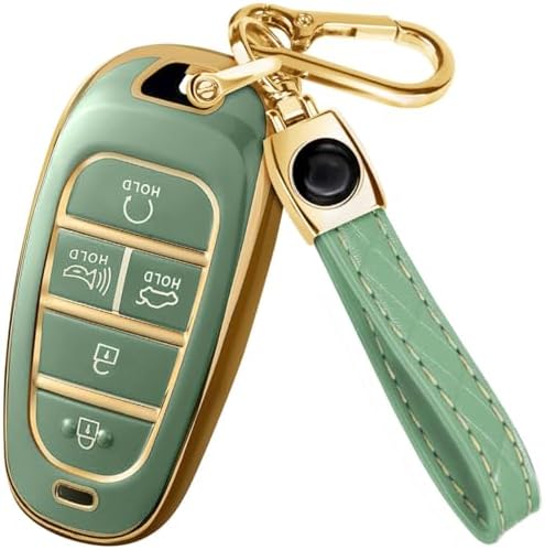 Lucrum Compatible with Hyundai Key Fob Cover & Keychain by Lucrum
