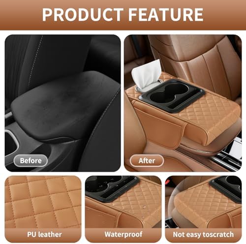5-in-1 Car Armrest Cushion, Universal Arm Box Pad Cover - Image 5