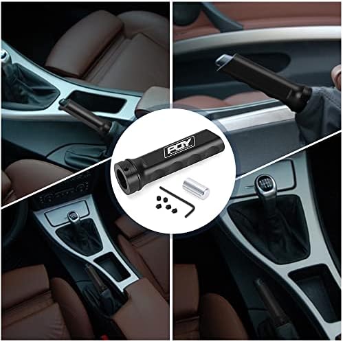 Aluminum Handbrake Cover Brake Sleeve Handle Protector Universal Black - Image 6