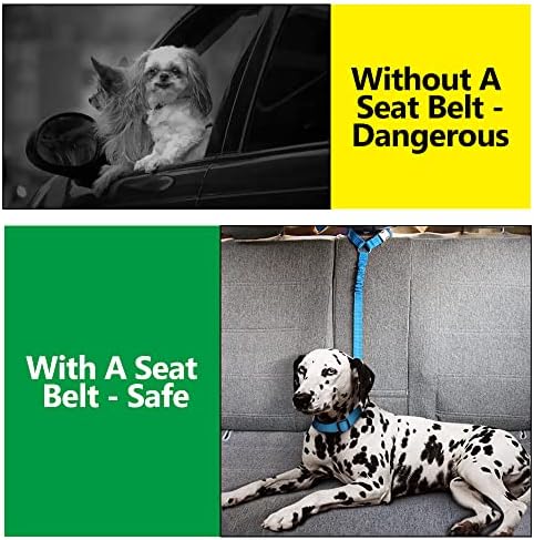 Plutus Pet Dog Seat Belt for Car Headrest, Reflective - Image 3