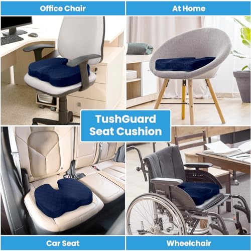 TushGuard Seat Cushion, Memory Foam Office Chair Cushion - Image 5