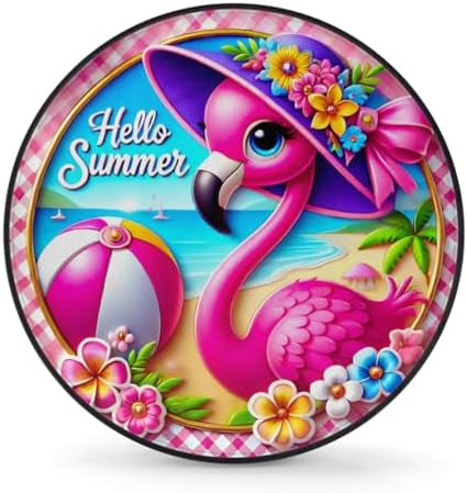 Rv Spare Tire Cover Wheel Summer Flamingo Tire Covers Wheel Protectors by FengQuGou