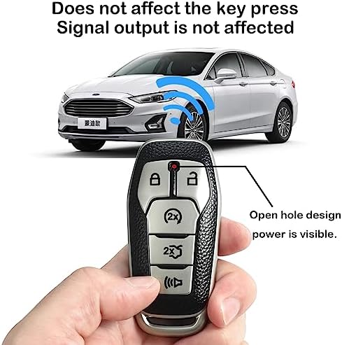 Kirsnda for Ford Key fob Cover, Texture Protective Case - Image 4