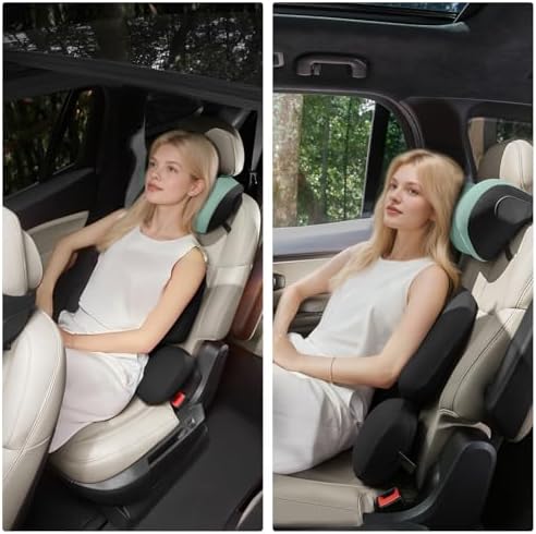 BEBAS Ergonomic Car Headrest Pillow, Memory Foam Neck Support - Image 3