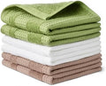 Amazon Basics Organic Cotton Waffle Kitchen Dish Cloths, Ultra Absorbent by AmazonBasics