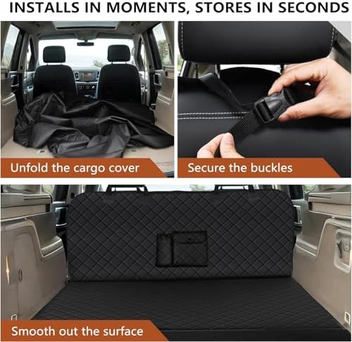 fidozen Universal SUV Cargo Liner, Waterproof Non-Slip Dog Trunk Mat - Image 3