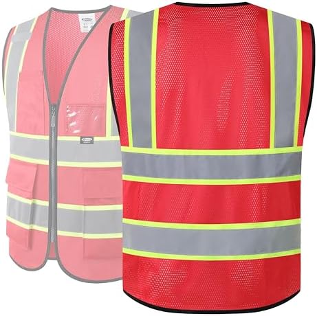 JKSafety Safety Vest for men women Hi Vis Vest - Image 5
