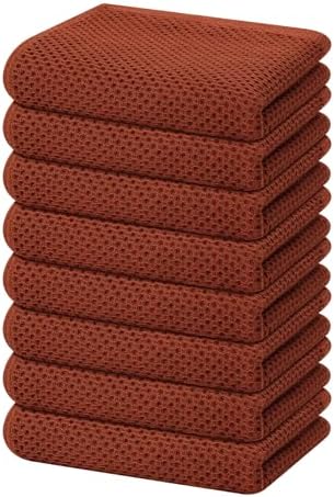 Homaxy 100% Cotton Waffle Weave Kitchen Dish Towels 8-Pack by Homaxy