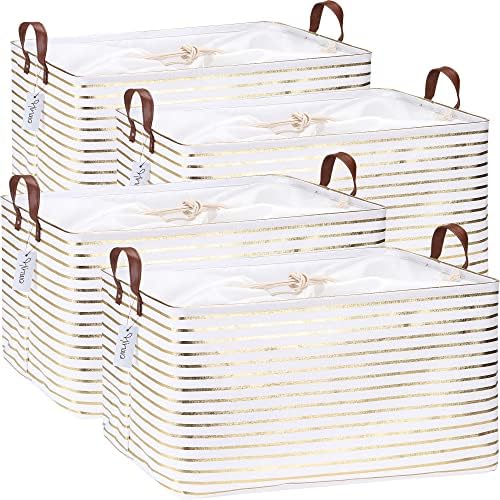 Hinwo 70L Extra Large Canvas Storage Bin by Hinwo