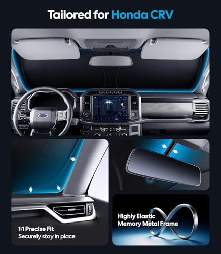 Wigoo for Honda CRV 2023-2026 Windshield Sunshade, Custom Fit, Keeps Cool - Image 4