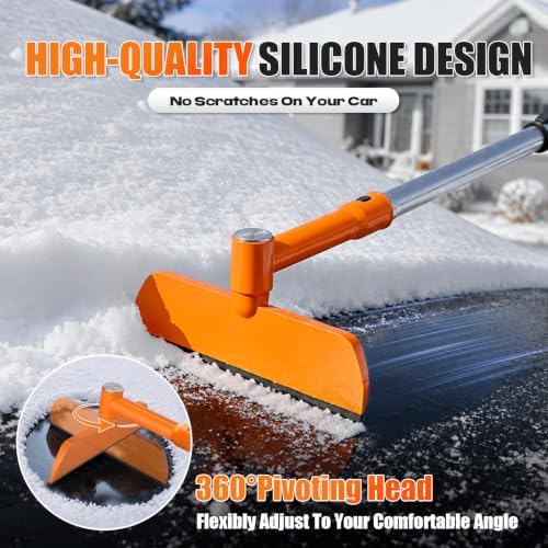 62'' Extendable Snow Brush & Ice Scrapers, Snow Shovel - Image 4