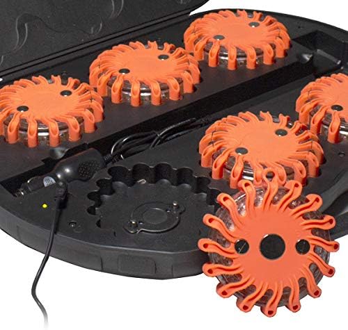 6-Pack Rechargeable 16-LED Safety Disc Kit - Image 2