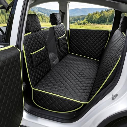 Dog Car Seat Cover for Tesla Model 3 Model Y, Scratch-Resistant Leather by pecute