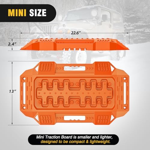 Nilight Recovery Offroad Traction Boards Mini Short 2PCS Orange - Image 2