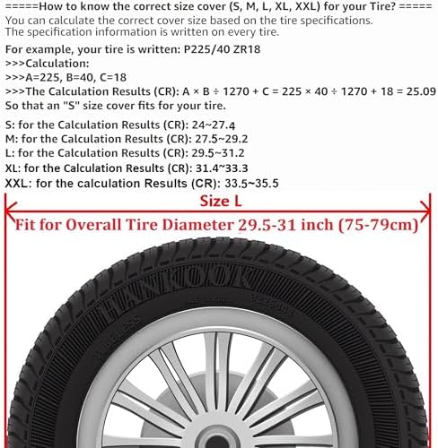 Spare Wheel Tire Cover for Jeep Grand Cherokee, Toyota Highlander - Image 2